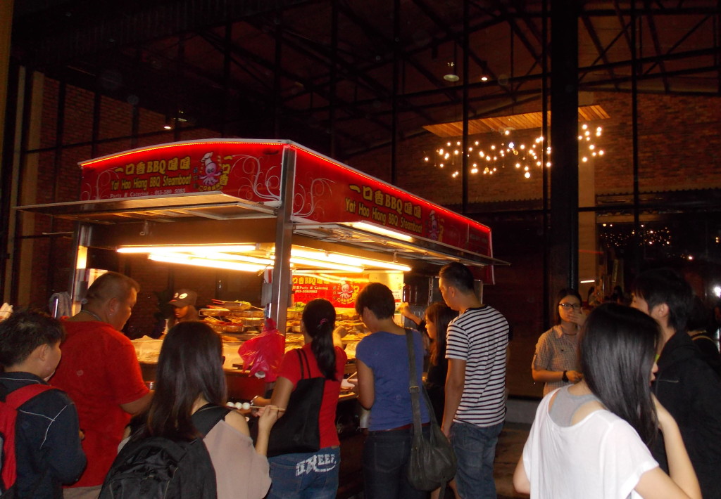 One of the many food stands located outside during EUPHORIA