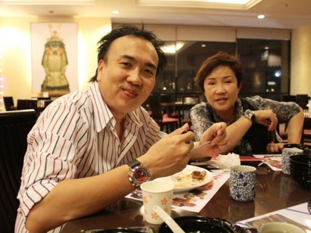 Dato Sri Michael having a nice meal with his wife