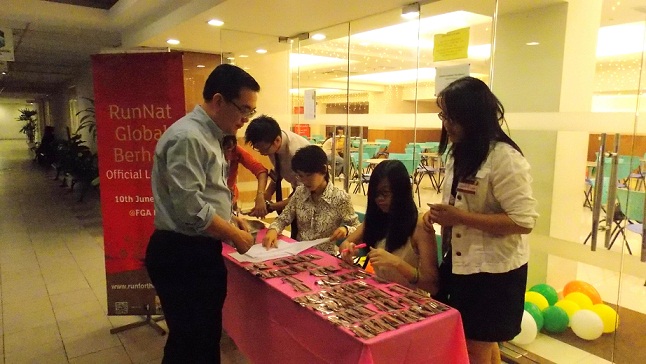 Registration booth