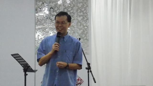 Pastor Victor sharing at the end of the talk