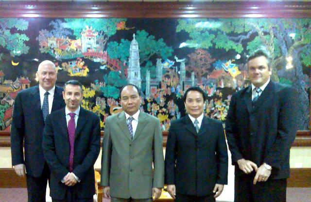 Tony in PM Office with International Investors in Hanoi, 2006