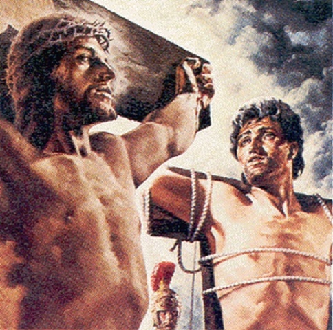 Christ and The Thief on The Cross