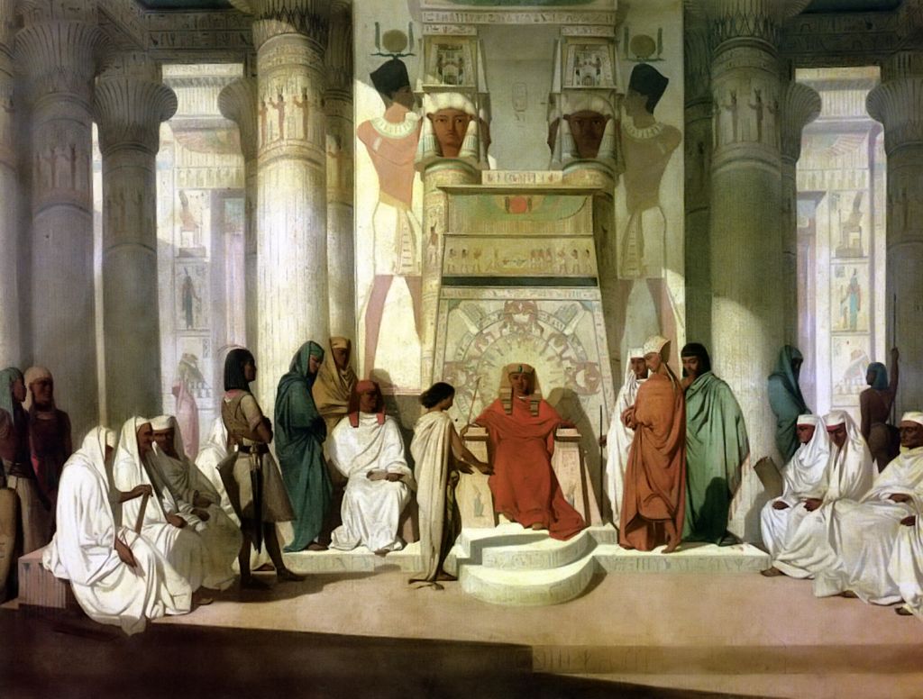 Joseph Explaining the Dream to Pharoah, Jean Adrien Guignet