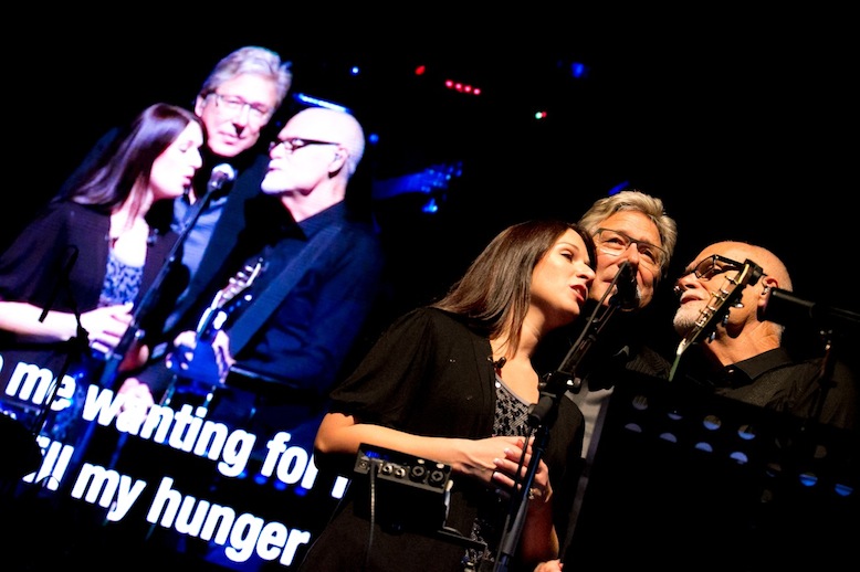 A cappella trio of Don Moen, Lenny LeBlanc and Rachel Robinson