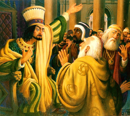 THE MAJI CONSULT WITH KING HEROD