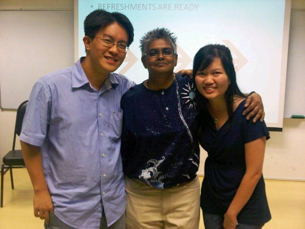 Su Chen (most right) and her husband with Annette Arulrajah (middle) from FES during her college days in MMU Cyberjaya Christian Fellowship