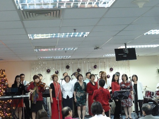 Choir band for Christmas led by Bryan Gan