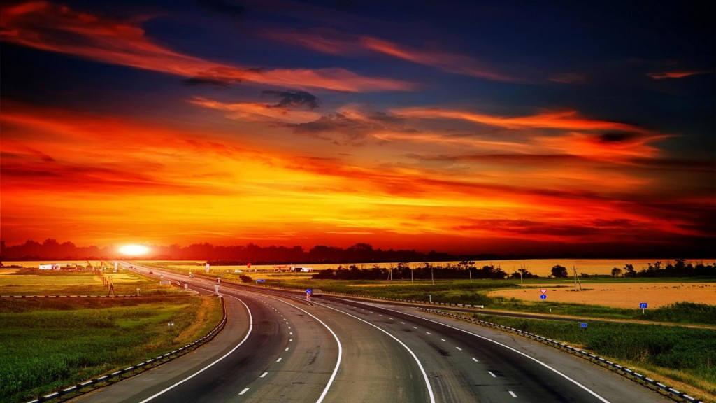 Sunset-Highway-Evening-Landscape-1080x1920