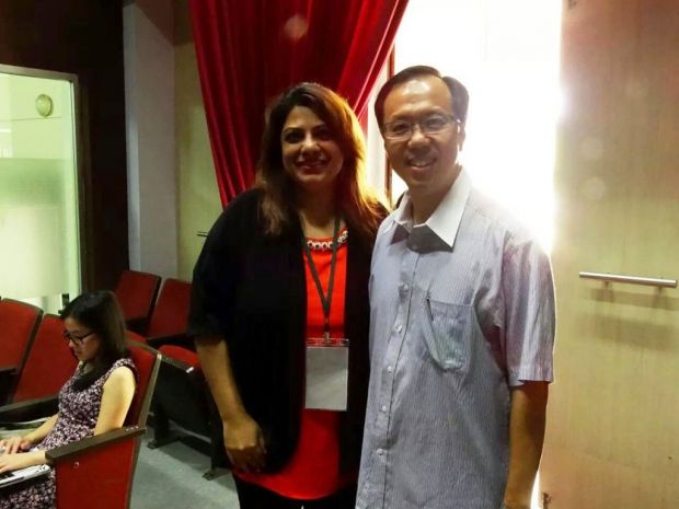 Shamini (Organizer of ADOP) and Eugene Yapp (Secretary-General of NECF)