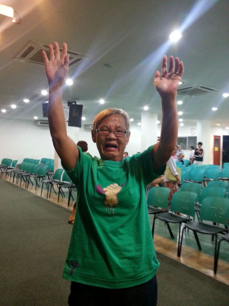 Attendee of FGA KL who was healed in the name of Jesus