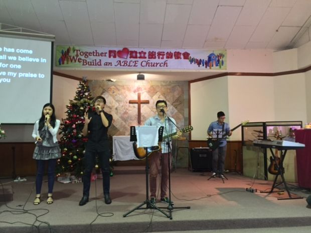 The worship team