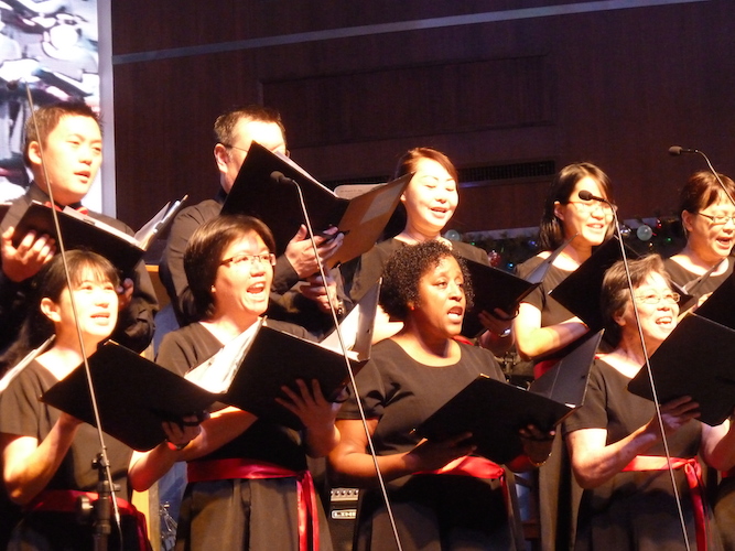 The Singing Ambassadors worshiping the Lord