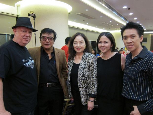 From left to right: Anders Nelson, HT Long, Angeline Lo Yuen Yan (TVB), Natalie Chow (Alex Wong's wife), Alex Wong