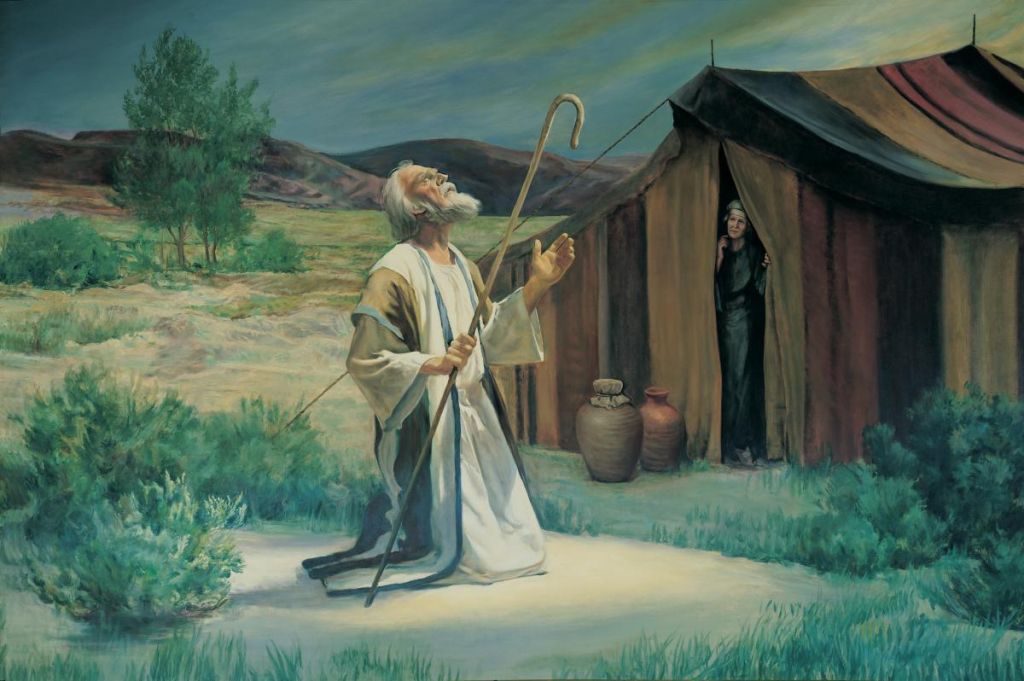 Abraham on the plains of Mamre (Grant Romney Clawson, (c) IRI)