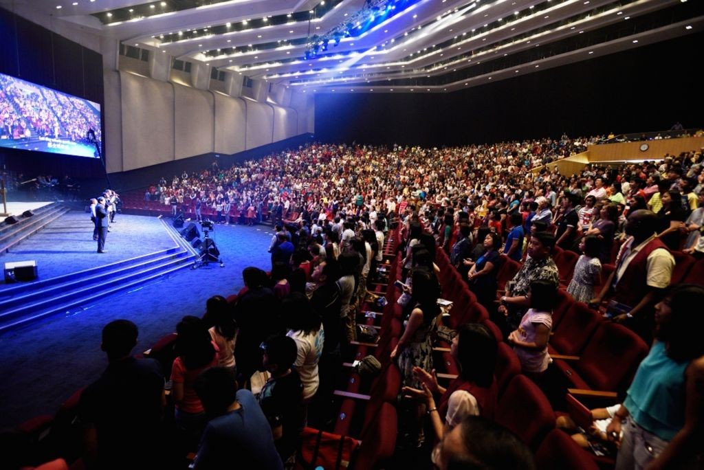 The crowd who came to watch "Mercy Came Running" casted by Calvary Convention Centre