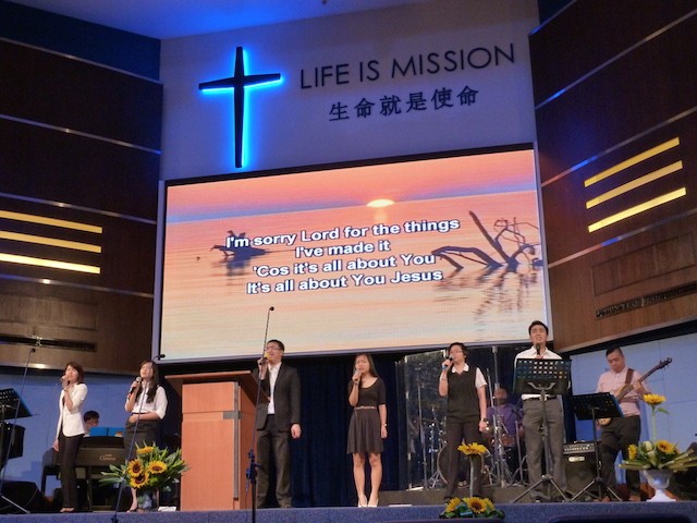 The worship team of KLBC