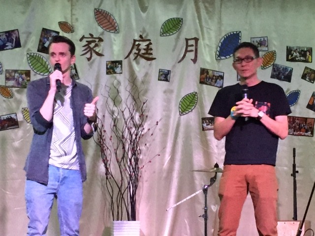 Stewart Mcilrath (left) and Larry Lee (right), organising committee of Worship Central