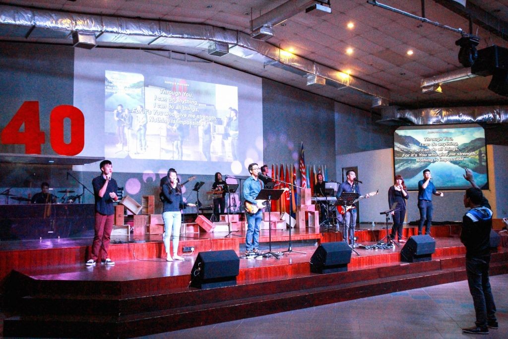 The Worship team leading the people in praise Photo Credit: Naaman Foong