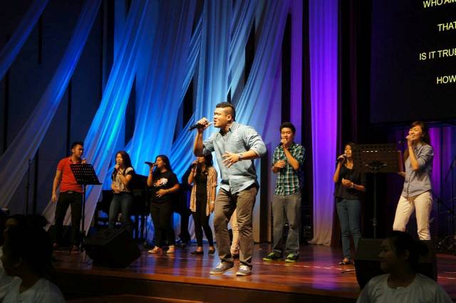 Worshippers from New Life Restoration Centre, Petaling Jaya