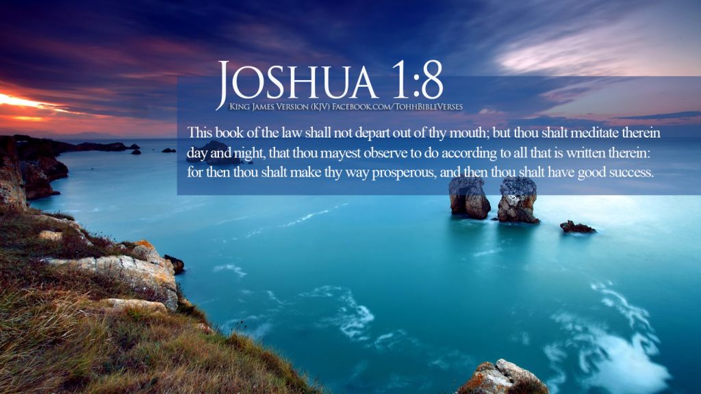 Bible-Verses-On-Blessings-Joshu-1-8-Beautiful-Ocean-HD-Wallpaper