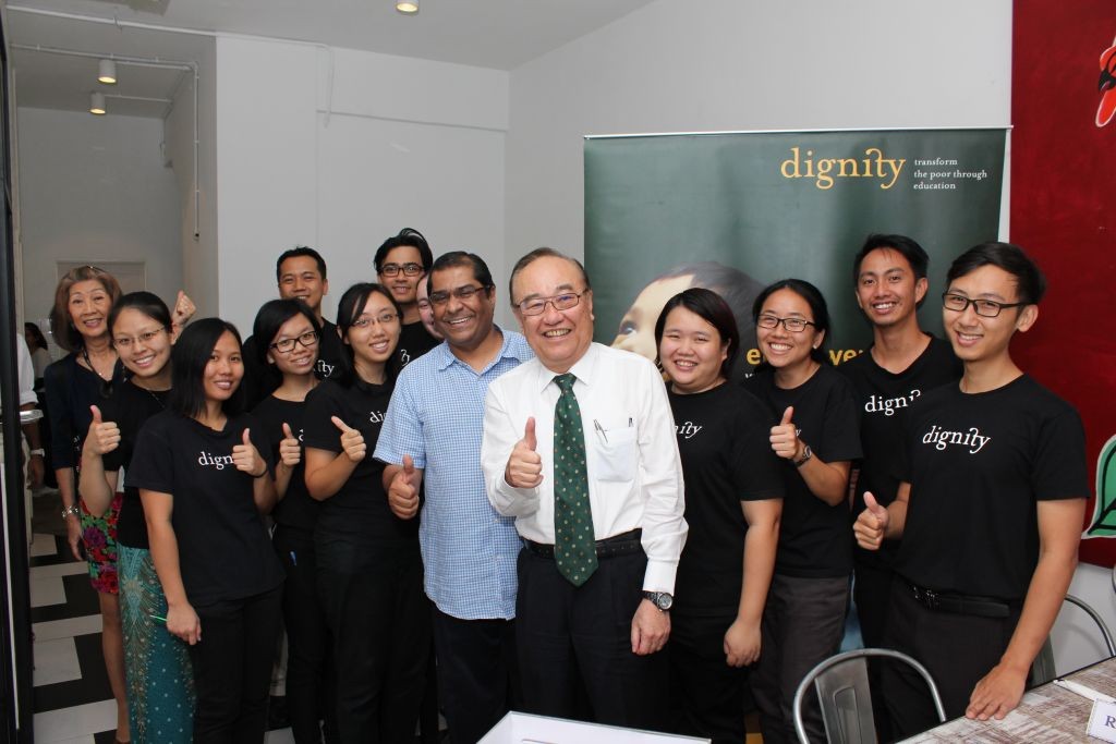 Senator Datuk Paul Low with Ps. Elisha and some of his Dignity team 