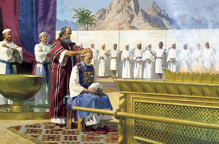 Anointing of Aaron as priest | Ref: howgodprovides