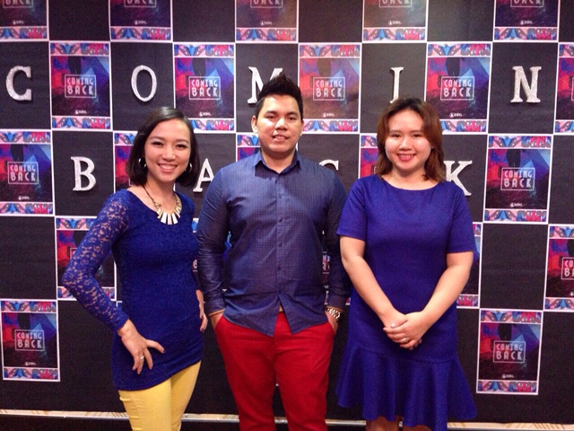 From left to right: Tunung Robin, Jhawn Lawai, Cilivella Jamious (worship leader) 