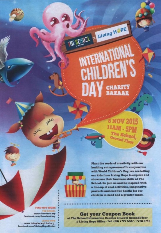 Flyer - International Childrens Day Charity Bazaar