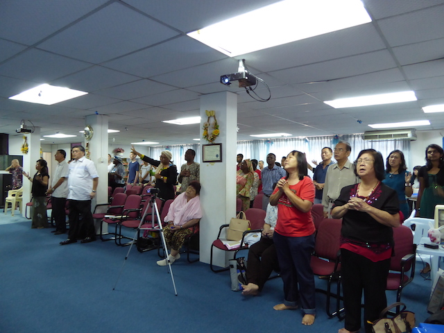 The congregation of First Assembly of God in Kota Bahru, Kelantan