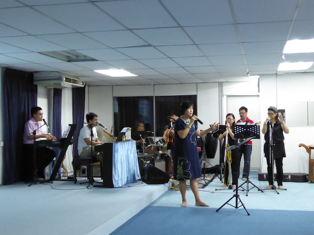 Worship team of First Assembly of God in Kota Bahru, Kelantan