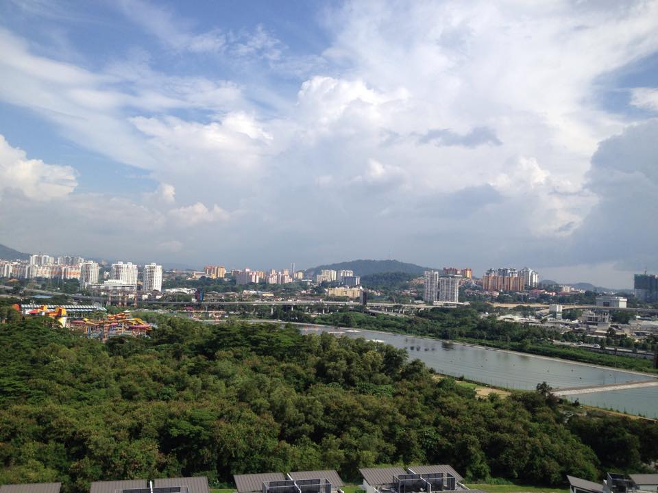 The view from my living room on a clear day 