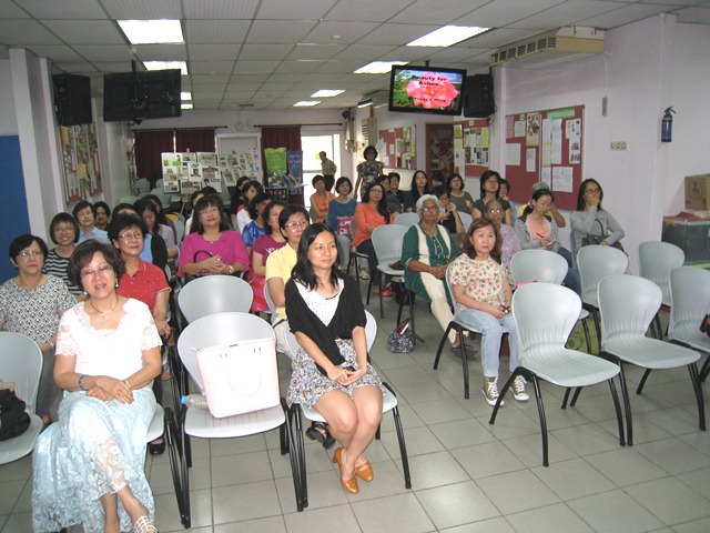 The congregation of Klang Baptist Church coming to the Beauty for Ashes workshop