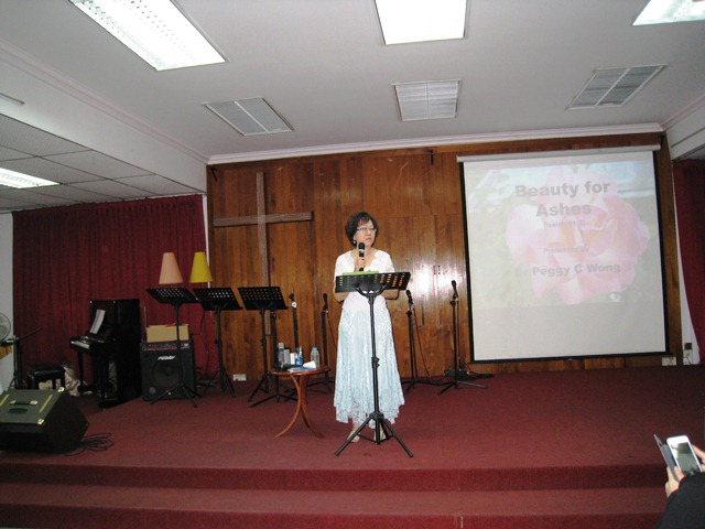 Dr Peggy Wong sharing her pain and healing in her walk with God