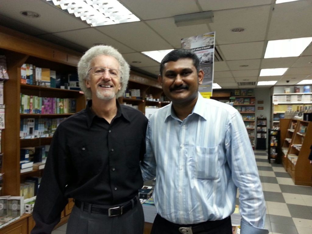 Dr. Philip Yancey and Bro. Lawrence James @ PVM Harvest Resources Bookstore in Klang 