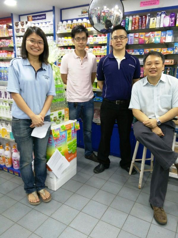 From left to right: Lee Hui Yi, Dr Su Peen, Jerome Ng Tee Wei, Elder Jacob Yeng