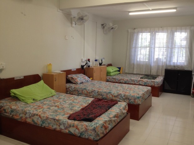 3-bedded and fully equipped room