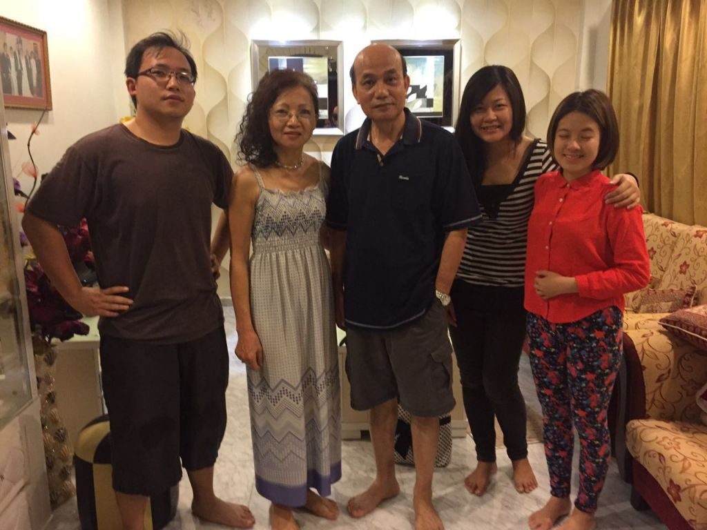 Anita (2nd from left) with her family and friends