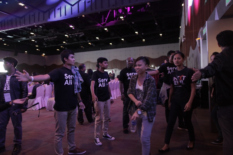 The volunteers for the Jesus Festival