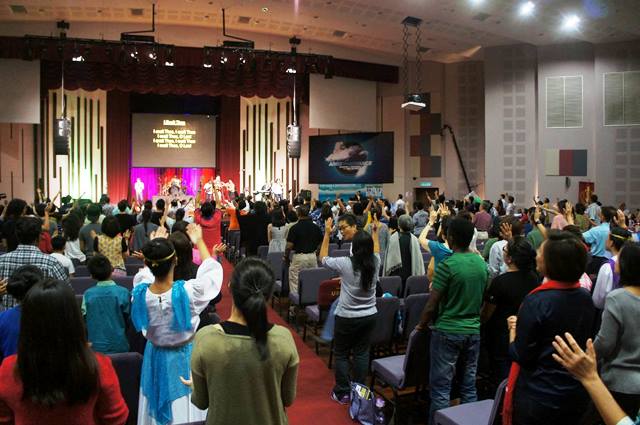 Worshipers at ADOP