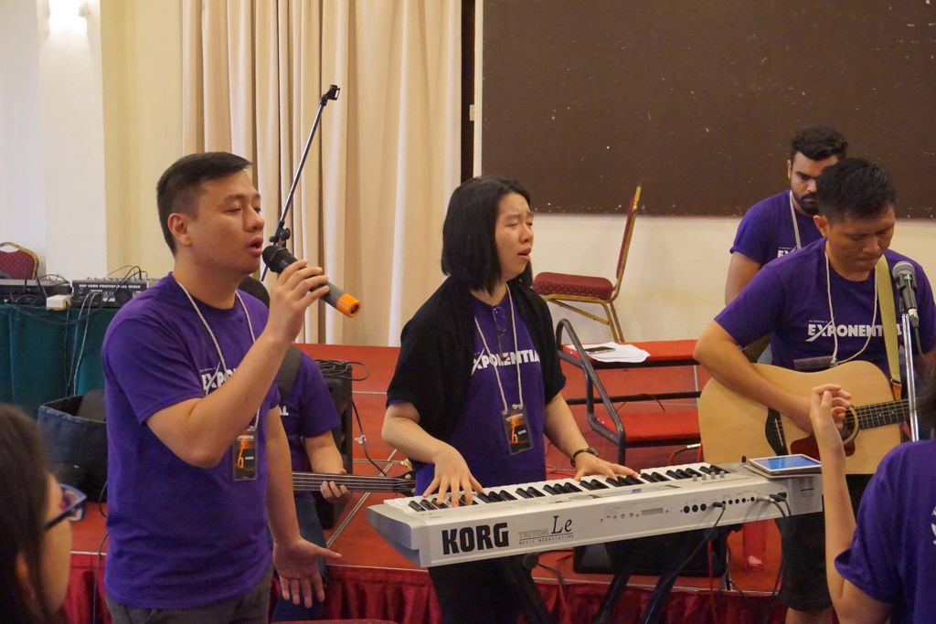 Worship team of the Exponential Camp in Taiping Golf Resort