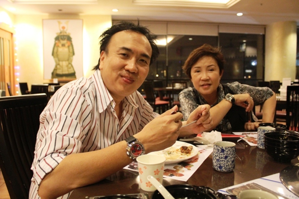 Dato Sri Michael having a nice meal with his wife