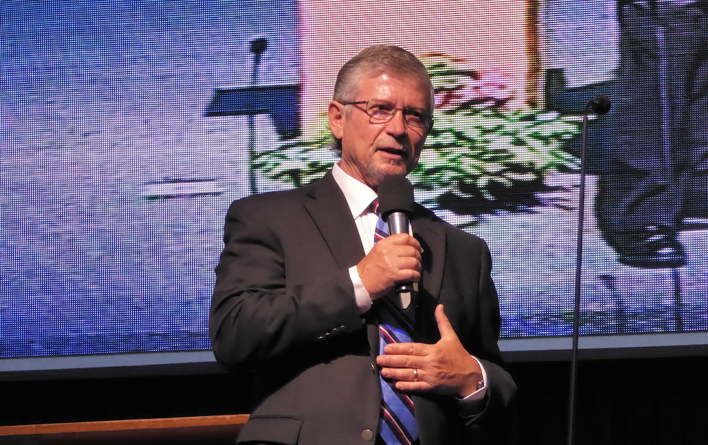 Dr Donald J. Wilton teaching the Word of God in the morning service of Kuala Lumpur Baptist Church (KLBC)