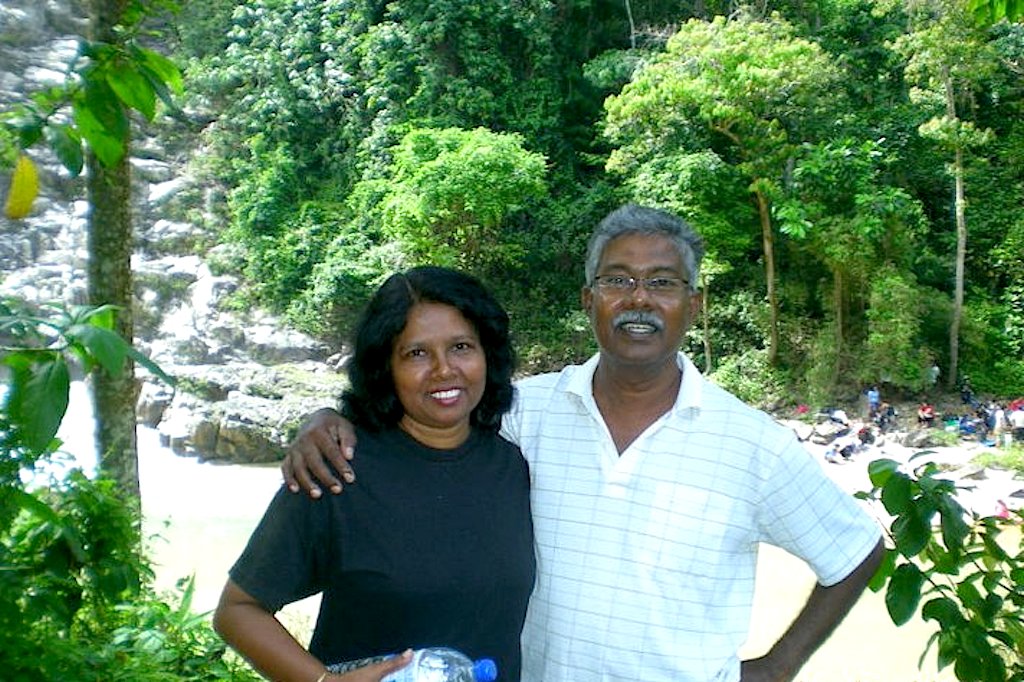 Pastor Solomon and his wife Gnanam